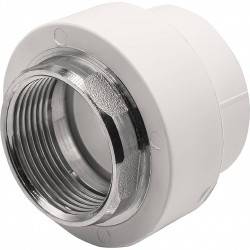 Муфта THERMOLIGHT комбинированная PP-R ВР 40х1 1/4 quot; под ключ белый (5/60)