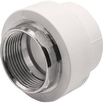 Муфта THERMOLIGHT комбинированная PP-R ВР 40х1 1/4 под ключ белый (5/60)