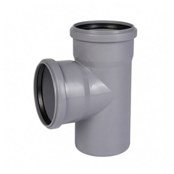 Тройник Ostendorf 50/50х87гр. HTEA Внутр.кан. PPS серый