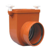 Клапан обратный кор б/н Дн160 засл нж/ст, монт лючком HL 715.0