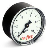 Манометр аксиальный Uni-Fitt 10 бар диаметр 50 мм 1/4Н