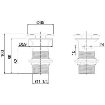 Allen Brau Priority Донный клапан, цвет: Brushed Nickel 5.31023-BN-1