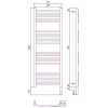 Сунержа Богема 3.0 Полотенцесушитель электрический 40x120h, прав., цвет: мат. черный 31-5803-1240