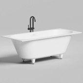 Salini Ornella KIT Встраиваемая ванна 170х75х60см., прямоугольная, материал: S-Stone, цвет: белый матовый. 103523M