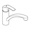 Смеситель однорычажный для мойки GROHE Eurosmart (33281002)