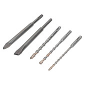 Набор долота+буры Milwaukee SDS-Plus (5шт) Набор долота+буры Milwaukee SDS-Plus (5шт)