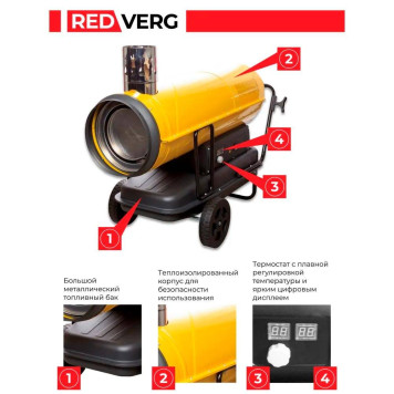 Воздухонагреватель дизельный REDVERG RD-DHI80W-5
