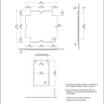 DevonDevon Papillon L Зеркало 80xh80см., с фацетом, декоративное. PAPILLON_L-3