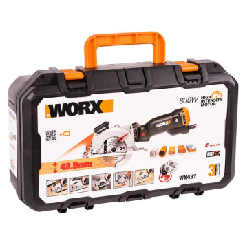 Дисковая пила WORX WX437, 800Вт, 120 мм, кейс-9