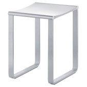 14982010051 PLAN Табурет, подходит также для душевой зоны, нагрузка: 100 kg, хром/белый (RAL 9010) 14982010051