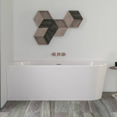 Knief Wall Corner R Ванна в левый угол 165x75х58см., с щелевым переливом, без сл-пер, цвет: белый матовый. 0100-091-06,  0100-255-R bi matt
