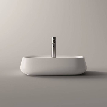 Alice Nur Plan Раковина 60x45x15см., накладная, 1 отв., цвет: белый матовый. 33210109-3