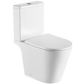 AQ1363B-00 БЕТТА Унитаз напольный безободковый с бачком 640365790мм, горизонтальный выпуск, тонкое сиденье с механизмом плавного закрывания, крепеж AQ1363B-00