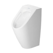 Duravit ME by Starck Писсуар Rimless 0,5л., без смывного края, подача воды сзади, с вытяжкой, сток горизонтальный, включая крепление, модель без bdquo;мушк. 2809300000