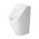 Duravit ME by Starck Писсуар Rimless 0,5л., без смывного края, подача воды сзади, с вытяжкой, сток горизонтальный, включая крепление, модель без bdquo;мушк
