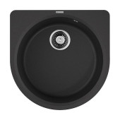 Omoikiri Akegata 51-BL Кухонная мойка Artgranit 51x51 см, цвет: черный 4993758