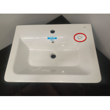 SaleRoca327472000 The Gap Раковина накладная 600x440х165(40) мм, с отв. под смес., с отв. перелива Sale327472000_1077