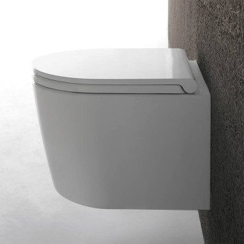 Globo Forty3 Унитаз подвесной безободковый43x36 см, с системой скрытого крепежа, цвет: белый-1