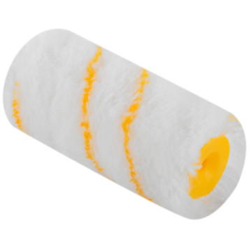 Ролик сменный полиакриловый белый с желтой полосой миди, диам. 30/54 мм; ворс 12 мм, 100 мм-1