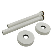 Комплект трубок SR Rubinetterie 15х1,0 с наружной резьбой 1/2х15 с круглыми отражателями, цвет белый A491-1500VE15