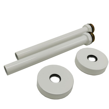 Комплект трубок SR Rubinetterie 15х1,0 с наружной резьбой 1/2х15 с круглыми отражателями, цвет белый A491-1500VE15