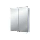 EMCO Pure Зеркальный шкаф 60x70см., LED-подсветка, 2 двери, 2 полки, розетка, без нижней подсветки. 9797 050 81