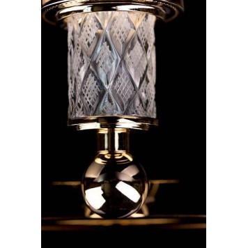 Boheme Murano Cristal Мусорное ведро круглое напольное, цвет: золото 10907-CRST-G-1