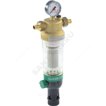 Фильтр T-обр лат F76S Ду25 Ру16 р/р 40C с обратной промывкой сл кран Honeywell F76S-1 AA