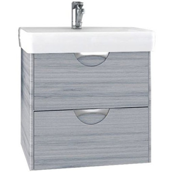 1A2117K1SIW60 Набор: 1A211701SIW60 Тумба-умывальник Сильва 50 Дуб Фьорд/ 1WH302184 Раковина Нео 50 1A2117K1SIW60