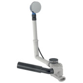 150.520.21.6 Слив-перелив Geberit, d52, длина 26 см, с декоративным комплектом: Глянцевый хром 150.520.21.6