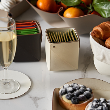 ADJ Коробочка MIU для чайных пакетов, 7x17xH8 см., цвет: капучино/шоколад-1