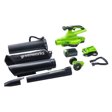 Воздуходувка-пылесос аккумуляторная Greenworks GD40BVK (АКБ и ЗУ)-9