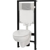 E21733RU-00 OUT OF COL BRIVE Комплект инсталляции 3/6 л с подвесным унитазом, сиденьем, клавишей смыва и креплениями E21733RU-00