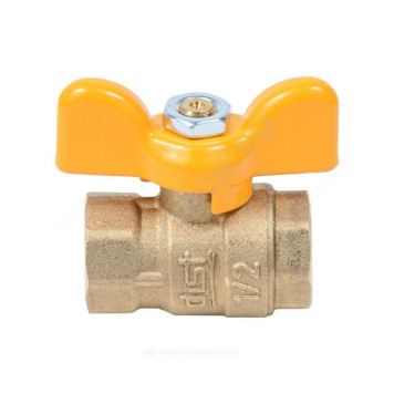 Кран шар лат газ Стандарт Ду15 Ру40 м/м полн баб Dist 411Б-3