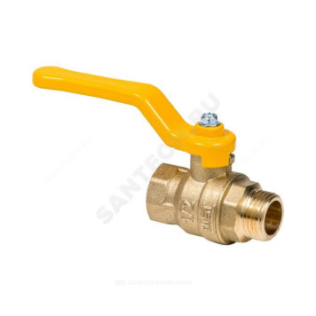 Кран шар лат газ Эксперт Ду25 Ру40 м/р полн рыч Dist 223Р-7