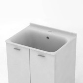 Kerasan Aquadom Раковина 60х50 см, 1 отв., цвет: белый. 029201*1 Kerasan Aquadom Раковина 60х50 см, 1 отв., цвет: белый. 029201*1