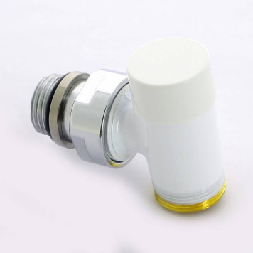 Вентиль обратный Carlo Poletti Compact угловой НН 1/2 х М24 х 19 цвет белый-1