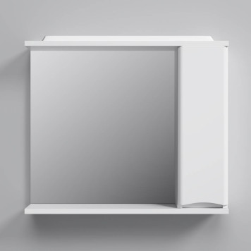 M80MPR0801WG Зеркальный шкаф с подсветкой 80 см, правый, белый-4