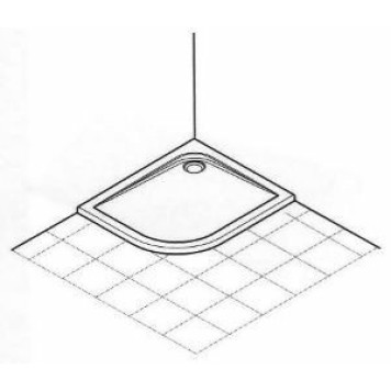 IS K240701 UltraFlat душевой поддон 100X80 см, левая версия K240701