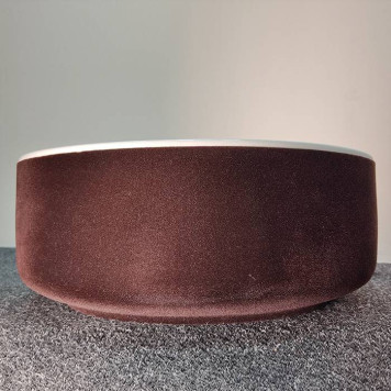 ArtCeram Cognac Раковина 42 см, без отв., накладная, без слив-перелива, цвет: белый / testa di moro-1