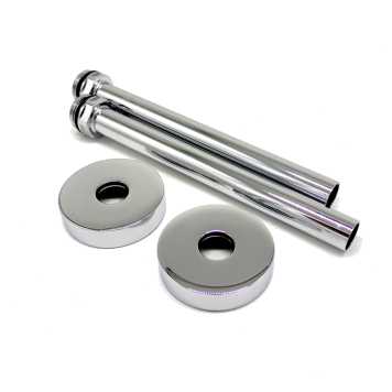 Комплект трубок SR Rubinetterie 15х1,0 с наружной резьбой 1/2х15 с круглыми отражателями, цвет хром A491-1500CE15