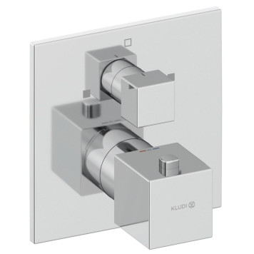 Kludi 548100575 DECUS встраиваемый смеситель для ванны и душа с термостатом, SLIM.BOXX 88022 хром 548100575