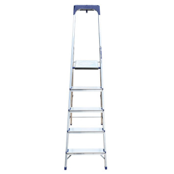Стремянка Алюмет 5 ступеней алюминиевая с пластиковым органайзером-2