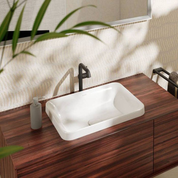 Hansgrohe Xuniva Q Раковина 55х40см., без отв., встраиваемая, с переливом, цвет: белый. 60158450-2