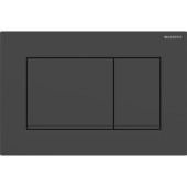 Geberit Sigma20 Клавиша для двойного смыва, квадратная, цвет: черный матовый. 115.883.16.1