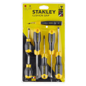 Набор отверток Stanley 6шт Сushiongrip+Отвертка-пробник 250в 0-65-009