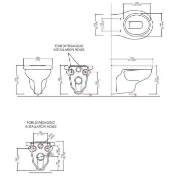 Devon amp;Devon Etoile, Унитаз подвесной 55х38см, цвет: белый-1