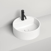 Salini Armonia Top 202 Раковина накладная 45х45х11.6см., с 1 отв., донный клапан, материал: S-Sense, цвет: белый глянцевый. 130117G