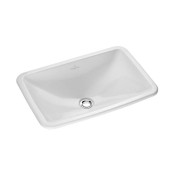 Раковина, Villeroy Boch, Loop Friends, шгв 600-405-185, отверстия для смесителя-отсутствуют, CeramicPlus, цвет-альпийский белый