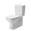 Duravit D-Code Унитаз-моноблок 65х35.5см., с отдельным бачком, с механизмом слива, слив универсальный, цвет: белый